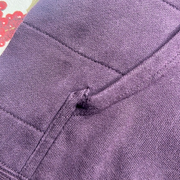 The North Face sherpa lined zip up hoodie Purple size small petite - Picture 12 of 13